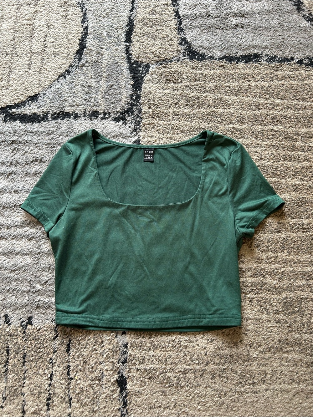 SHEIN Green Crop Top - Women’s Medium